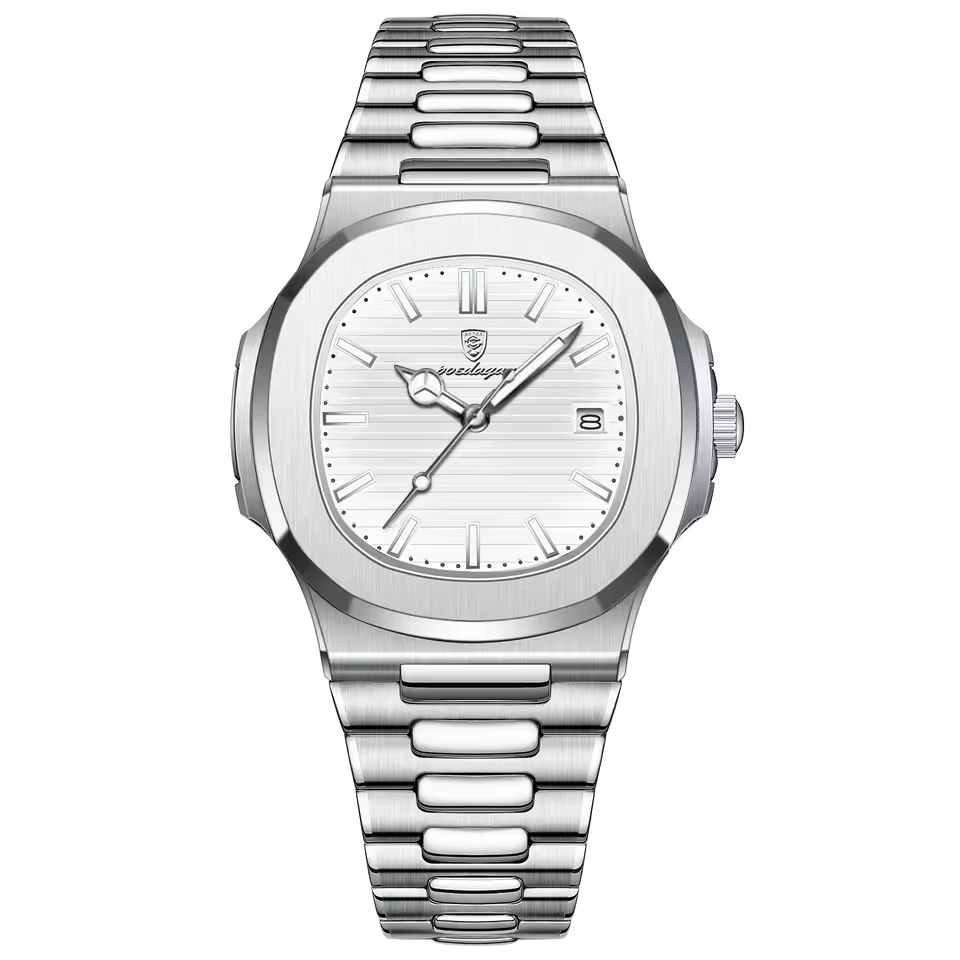 Poedagar White 613 Luxury Wrist Watch For Men