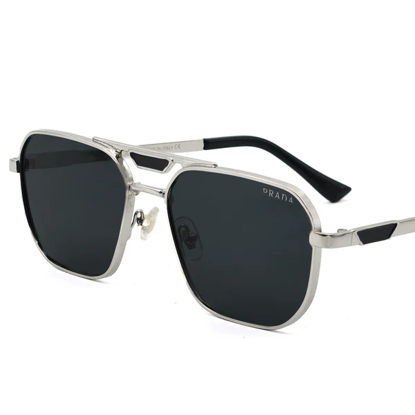 PRADA Silver Black Sunglass | PDA 05 A